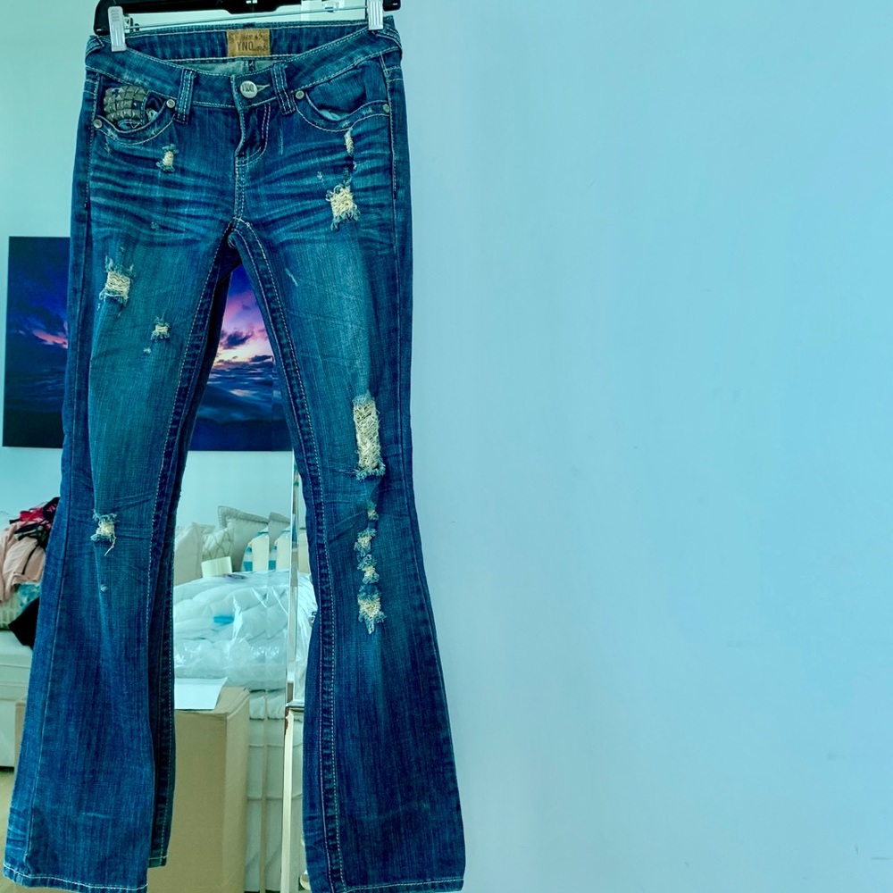 Studded Blue Jeans